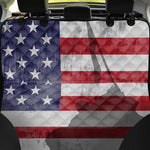 American Flag War Memorial Print Pet Car Back Seat Cover