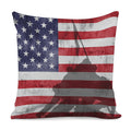 American Flag War Memorial Print Pillow Cover