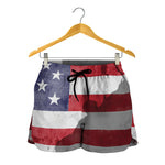 American Flag War Memorial Print Women's Shorts