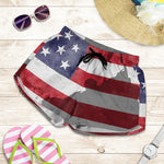 American Flag War Memorial Print Women's Shorts