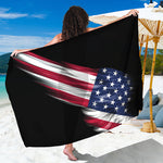 American Flag Wing Print Beach Sarong Wrap