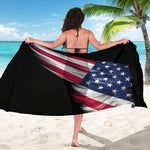 American Flag Wing Print Beach Sarong Wrap