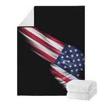 American Flag Wing Print Blanket