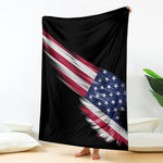 American Flag Wing Print Blanket