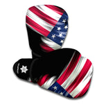 American Flag Wing Print Boxing Gloves