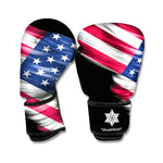 American Flag Wing Print Boxing Gloves