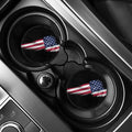 American Flag Wing Print Car Coasters