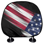 American Flag Wing Print Car Headrest Covers