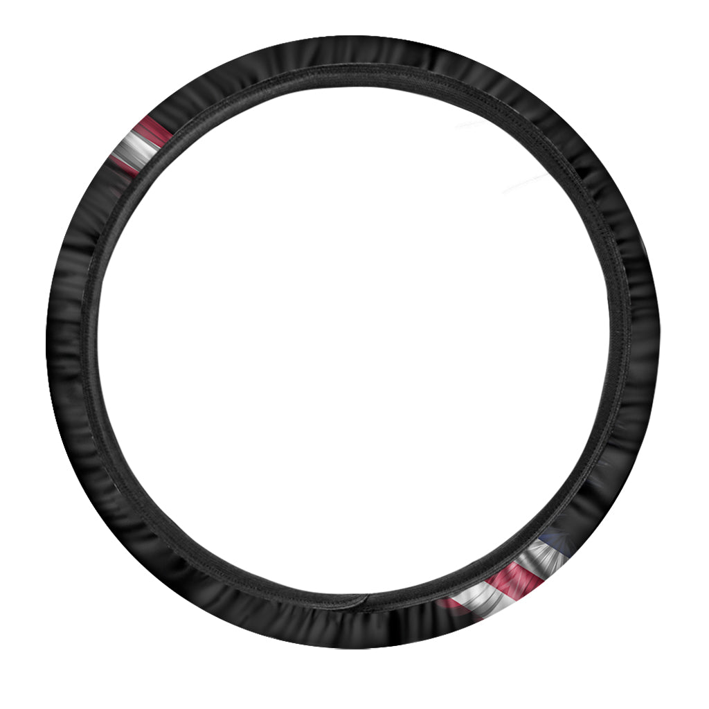 American Flag Wing Print Car Steering Wheel Cover