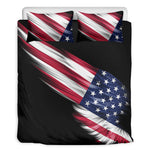 American Flag Wing Print Duvet Cover Bedding Set