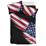 American Flag Wing Print Duvet Cover Bedding Set