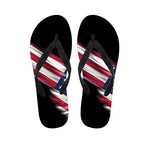American Flag Wing Print Flip Flops