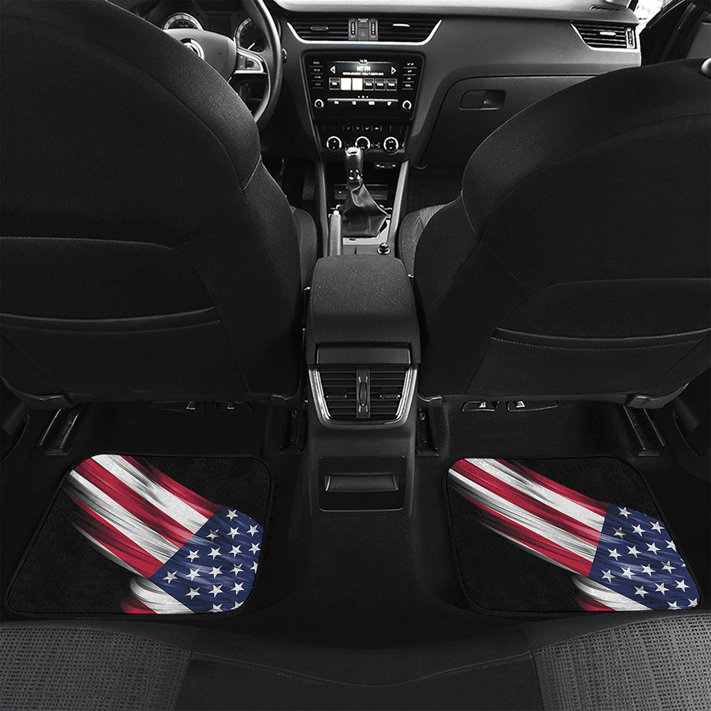American Flag Wing Print Front and Back Car Floor Mats