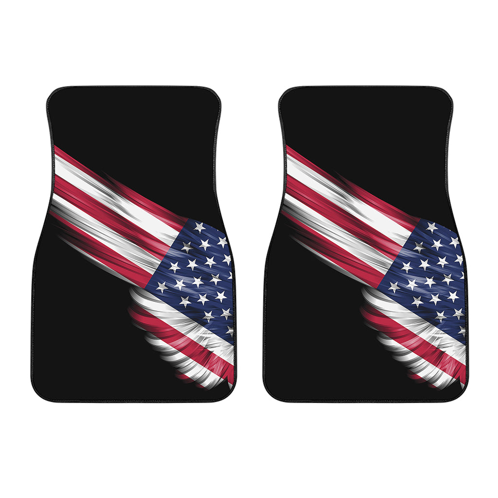 American Flag Wing Print Front Car Floor Mats
