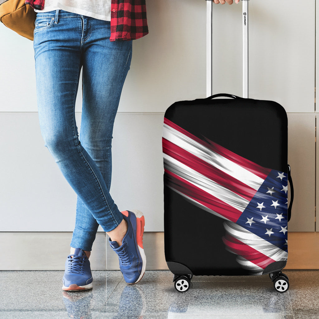 American Flag Wing Print Luggage Cover