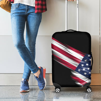 American Flag Wing Print Luggage Cover
