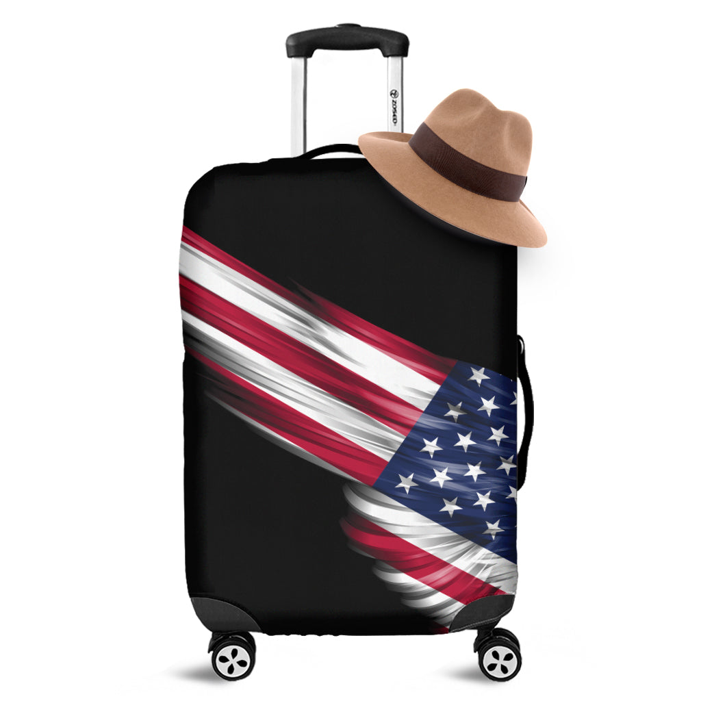 American Flag Wing Print Luggage Cover
