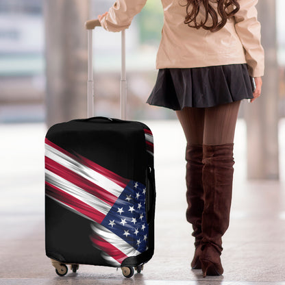 American Flag Wing Print Luggage Cover