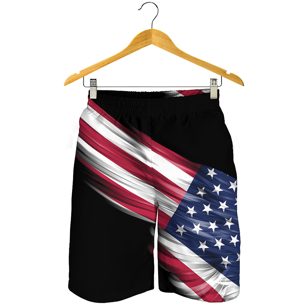 American Flag Wing Print Men's Shorts