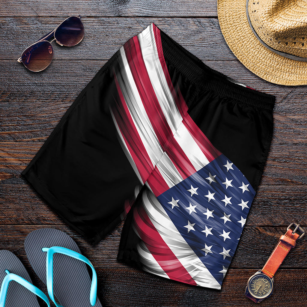 American Flag Wing Print Men's Shorts