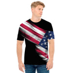 American Flag Wing Print Men's T-Shirt