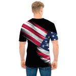 American Flag Wing Print Men's T-Shirt