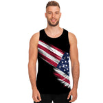 American Flag Wing Print Men's Tank Top