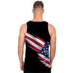 American Flag Wing Print Men's Tank Top