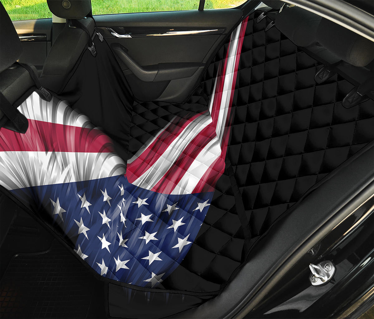 American Flag Wing Print Pet Car Back Seat Cover