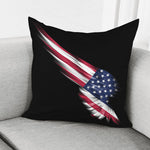 American Flag Wing Print Pillow Cover
