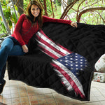 American Flag Wing Print Quilt