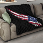 American Flag Wing Print Quilt