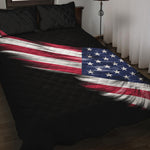 American Flag Wing Print Quilt Bed Set