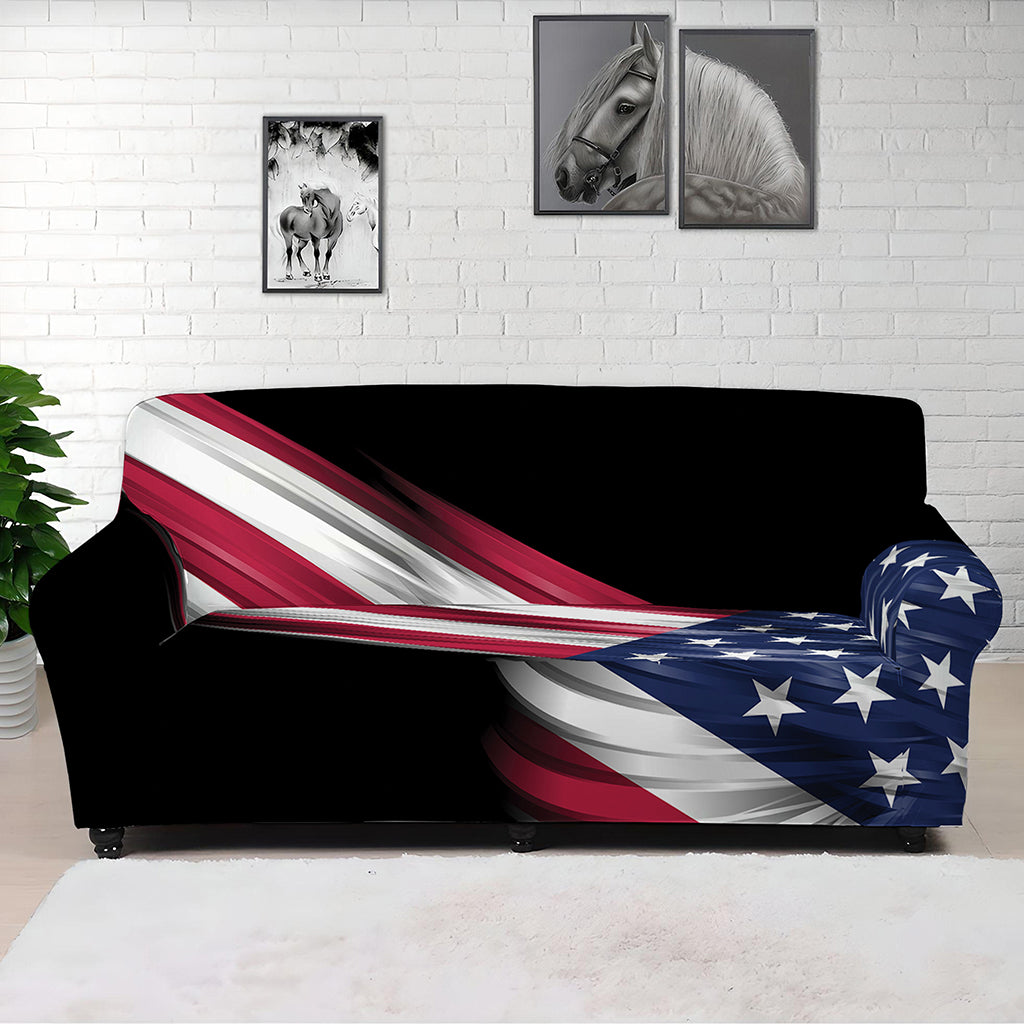 American Flag Wing Print Sofa Cover