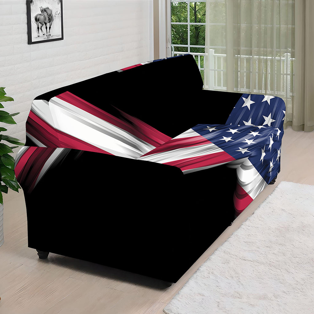 American Flag Wing Print Sofa Cover
