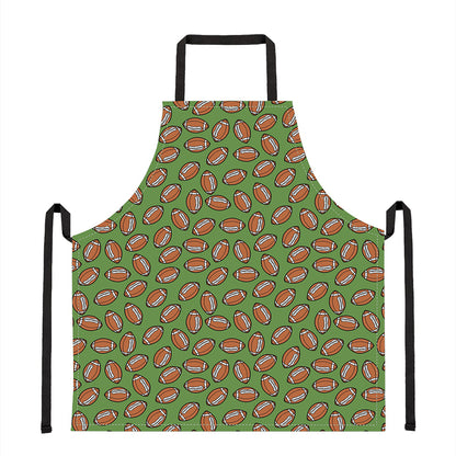 American Football Ball Pattern Print Apron