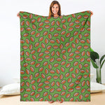 American Football Ball Pattern Print Blanket