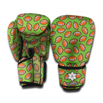 American Football Ball Pattern Print Boxing Gloves
