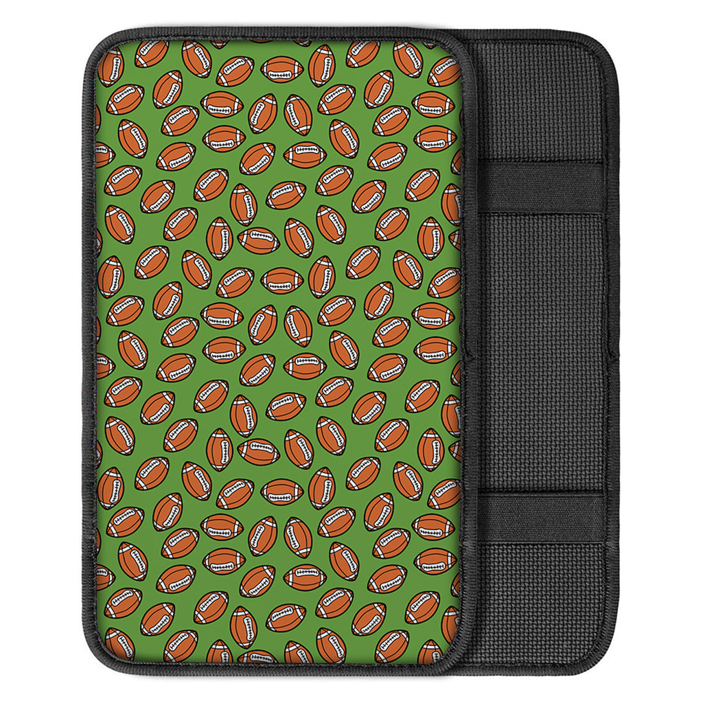 American Football Ball Pattern Print Car Center Console Cover