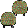 American Football Ball Pattern Print Car Headrest Covers