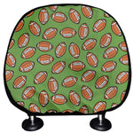 American Football Ball Pattern Print Car Headrest Covers