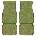 American Football Ball Pattern Print Front and Back Car Floor Mats
