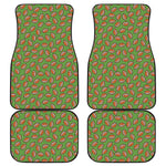 American Football Ball Pattern Print Front and Back Car Floor Mats