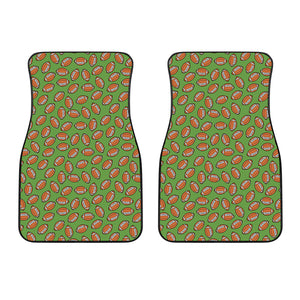 American Football Ball Pattern Print Front Car Floor Mats