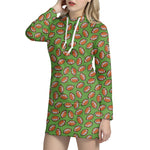 American Football Ball Pattern Print Hoodie Dress