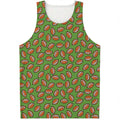 American Football Ball Pattern Print Men's Tank Top
