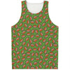 American Football Ball Pattern Print Men's Tank Top