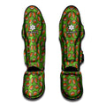 American Football Ball Pattern Print Muay Thai Shin Guards