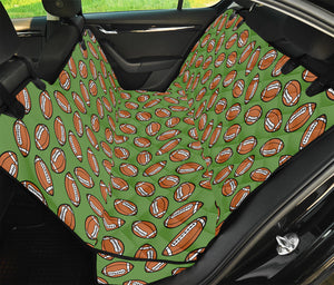 American Football Ball Pattern Print Pet Car Back Seat Cover