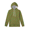 American Football Ball Pattern Print Pullover Hoodie